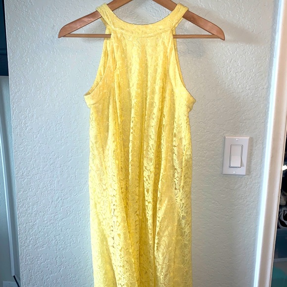 Betsey Johnson Yellow Lace Dress - Picture 1 of 5